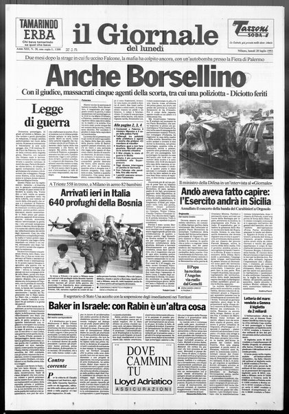 Il giornale del lunedi
